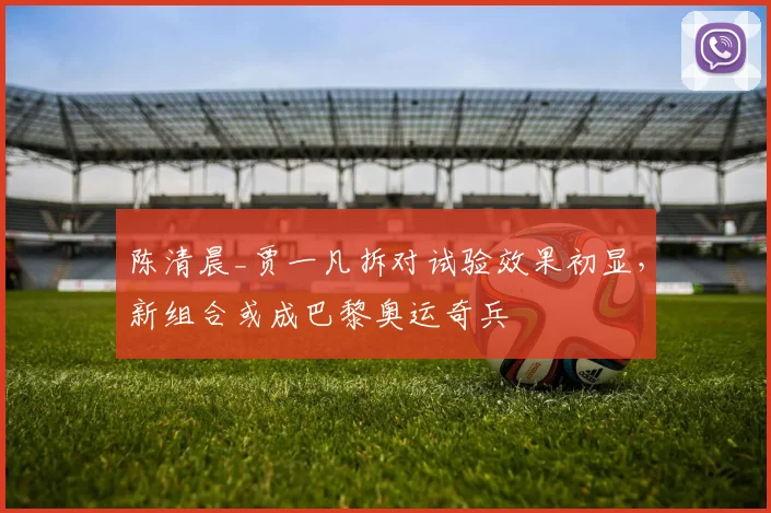 陈清晨_贾一凡拆对试验效果初显，新组合或成巴黎奥运奇兵